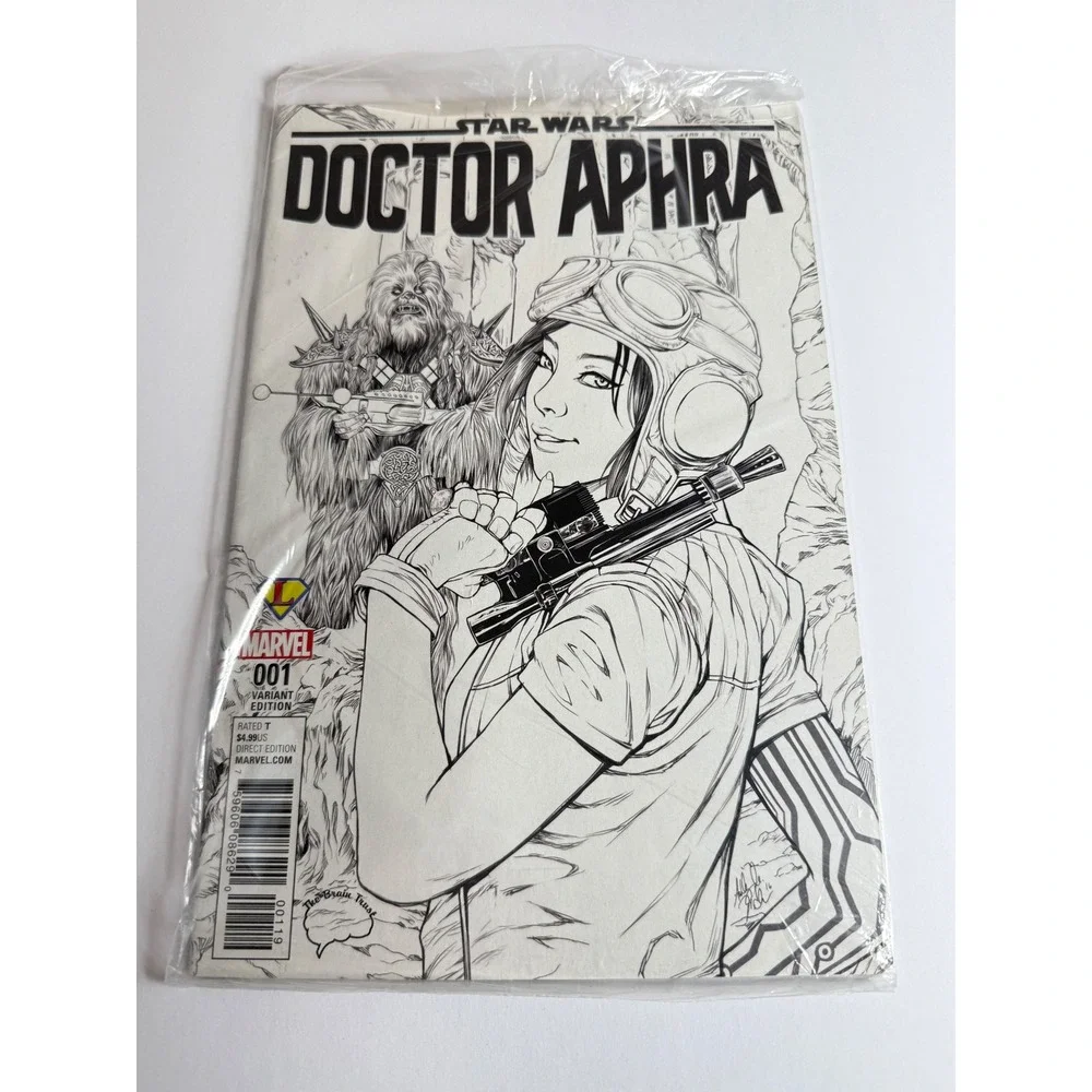 Star Wars Doctor Aphra 1 Marvel 2016 Sketch Variant Kamome Shirahama Polybagged